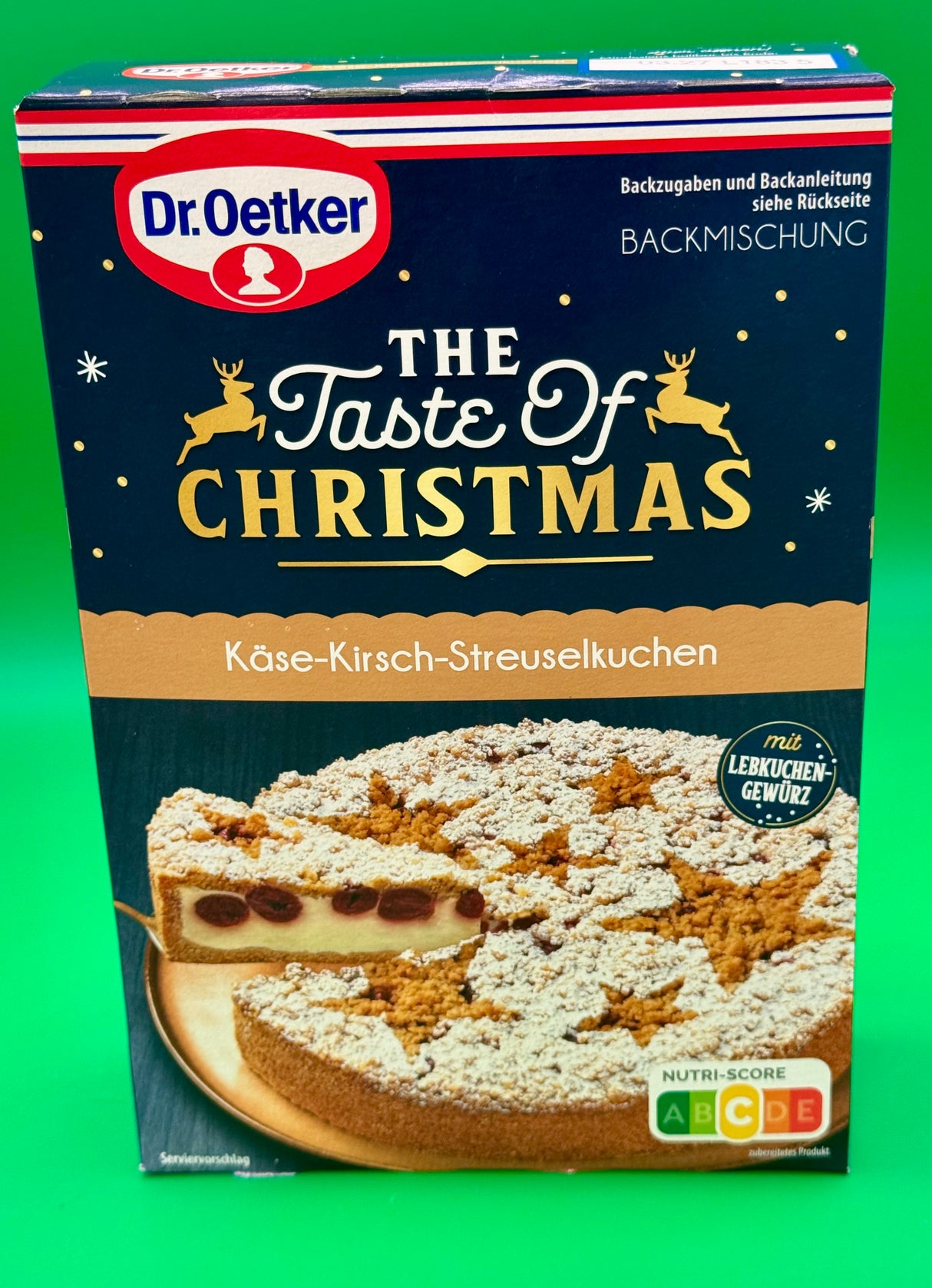 Dr. Oetker "Taste of Christmas" Kase Kirsch Streuselkuchen