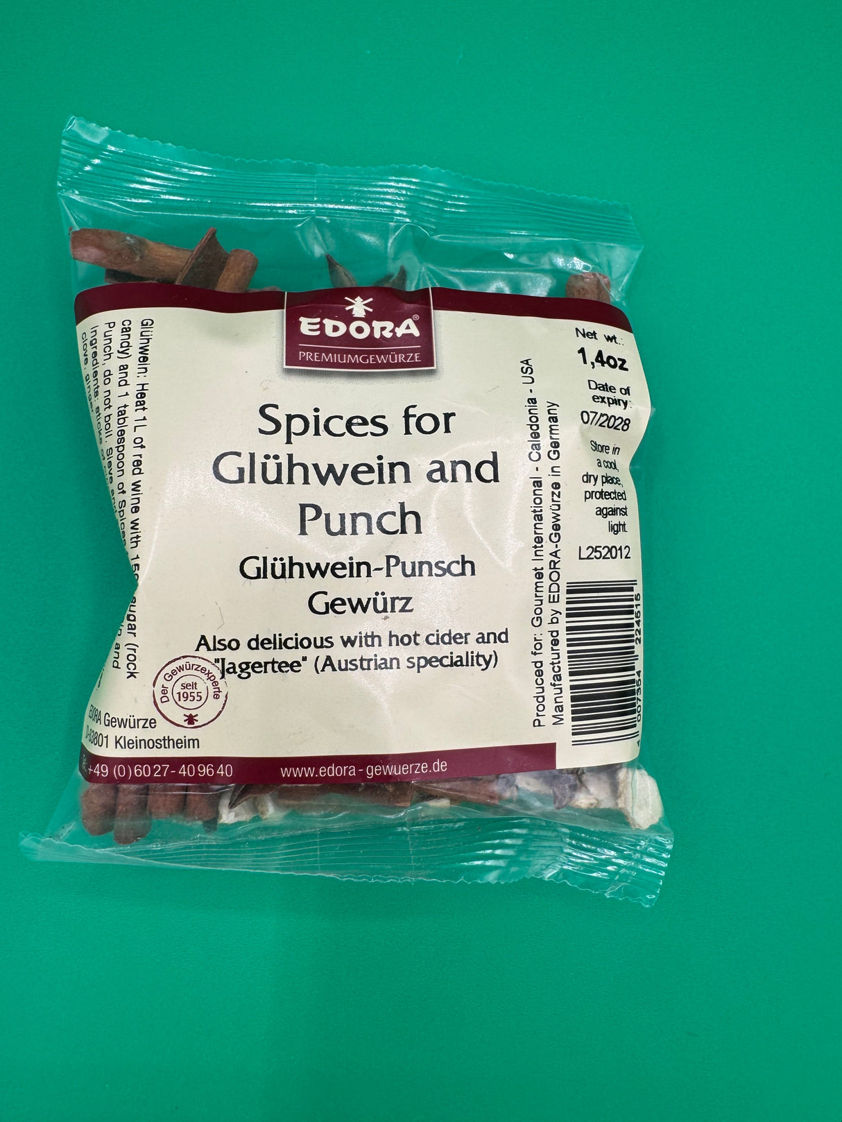 Edora Gluhwein Spices 1.4oz