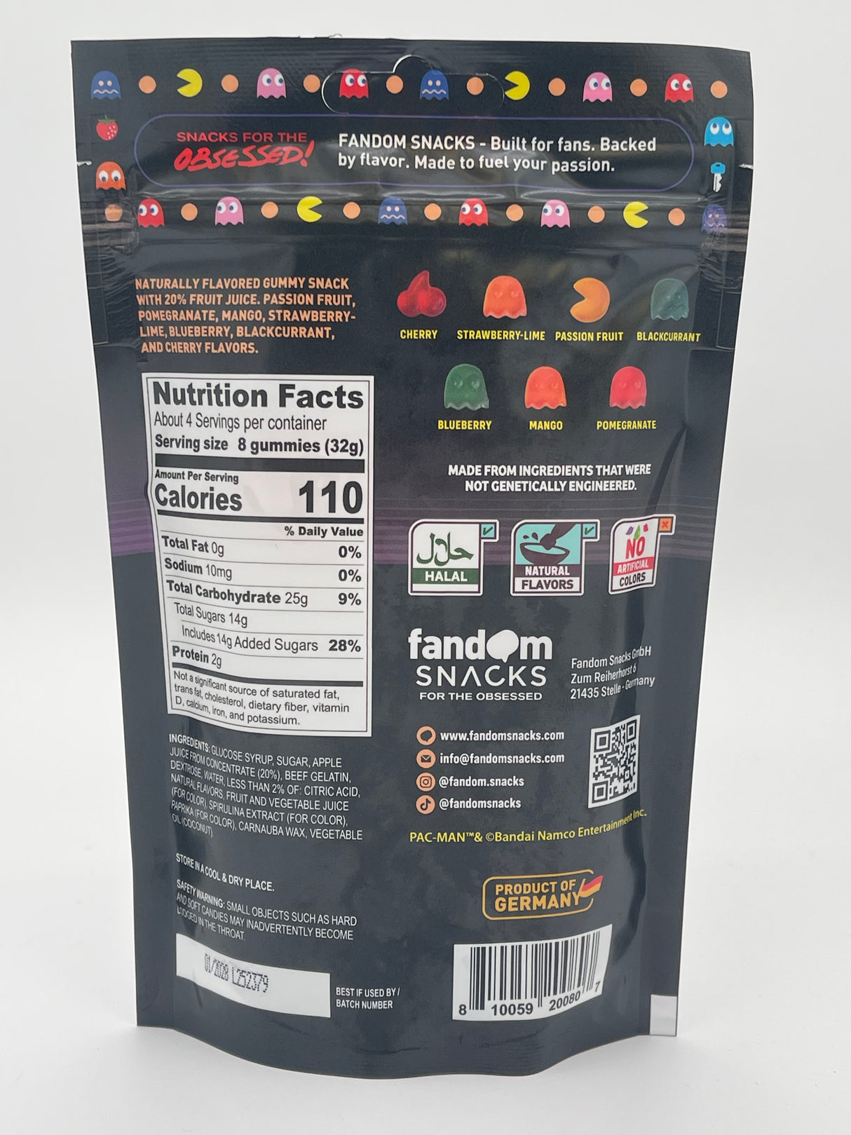 Fandom Snacks Pac-Man Gummies 4.4oz