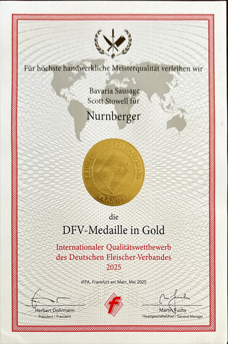Nurnberger Style Bratwurst 1lb