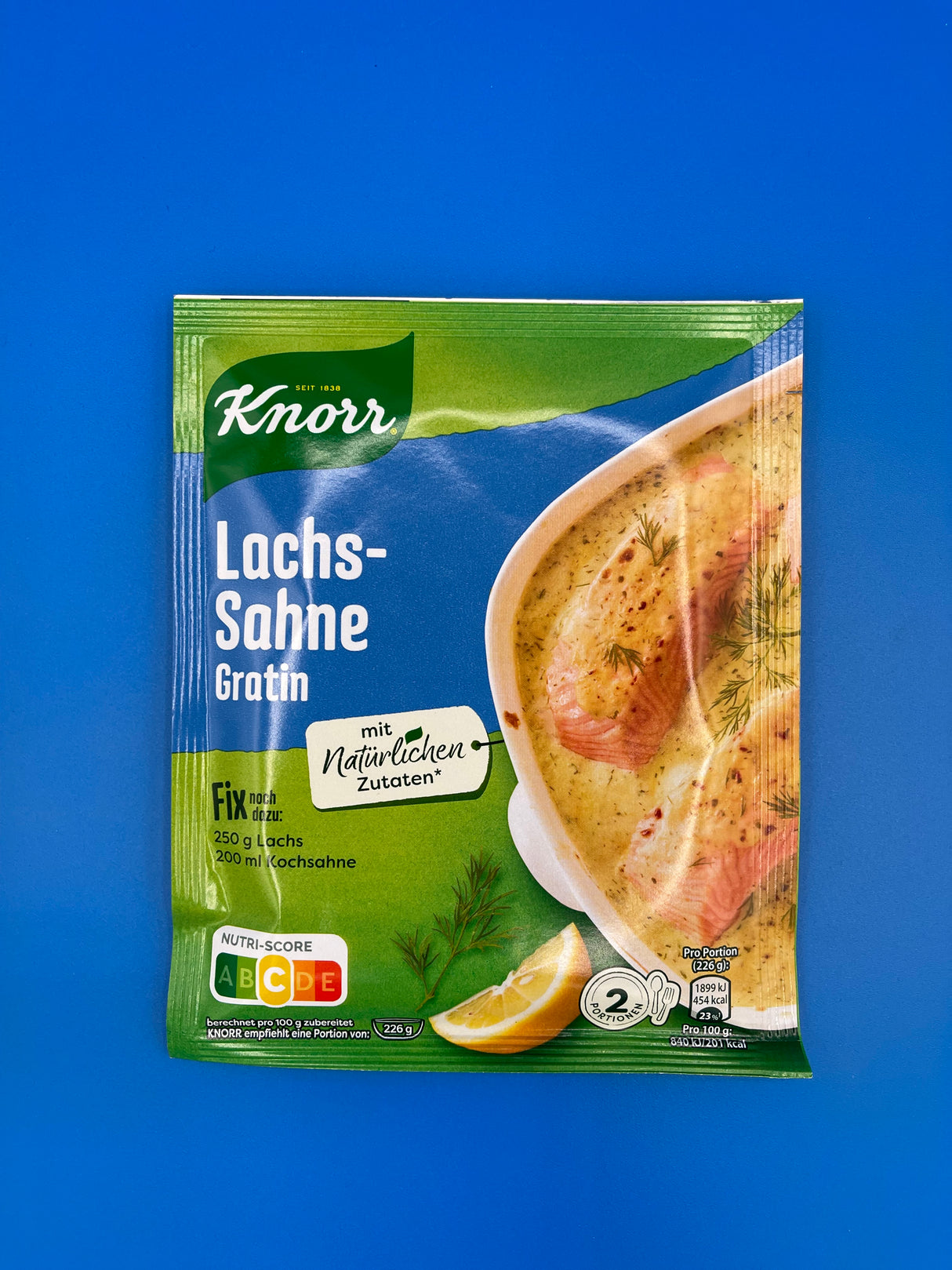 Knorr Lachs Sahne Gratin