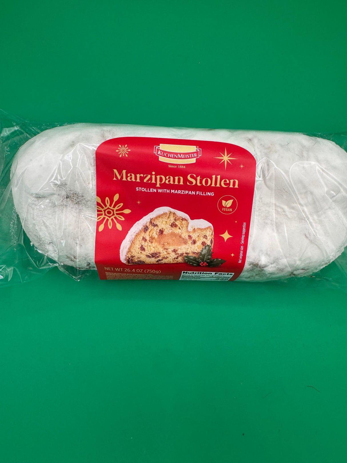 Kuchen Meister Marzipan Stollen Cello 26.4oz