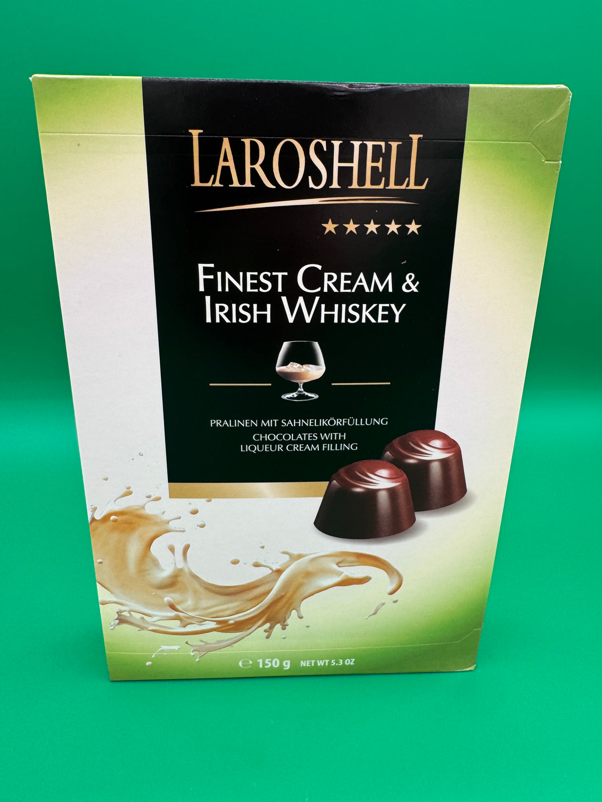 Laroshell Finest Cream and Irish Whiskey 5.29oz