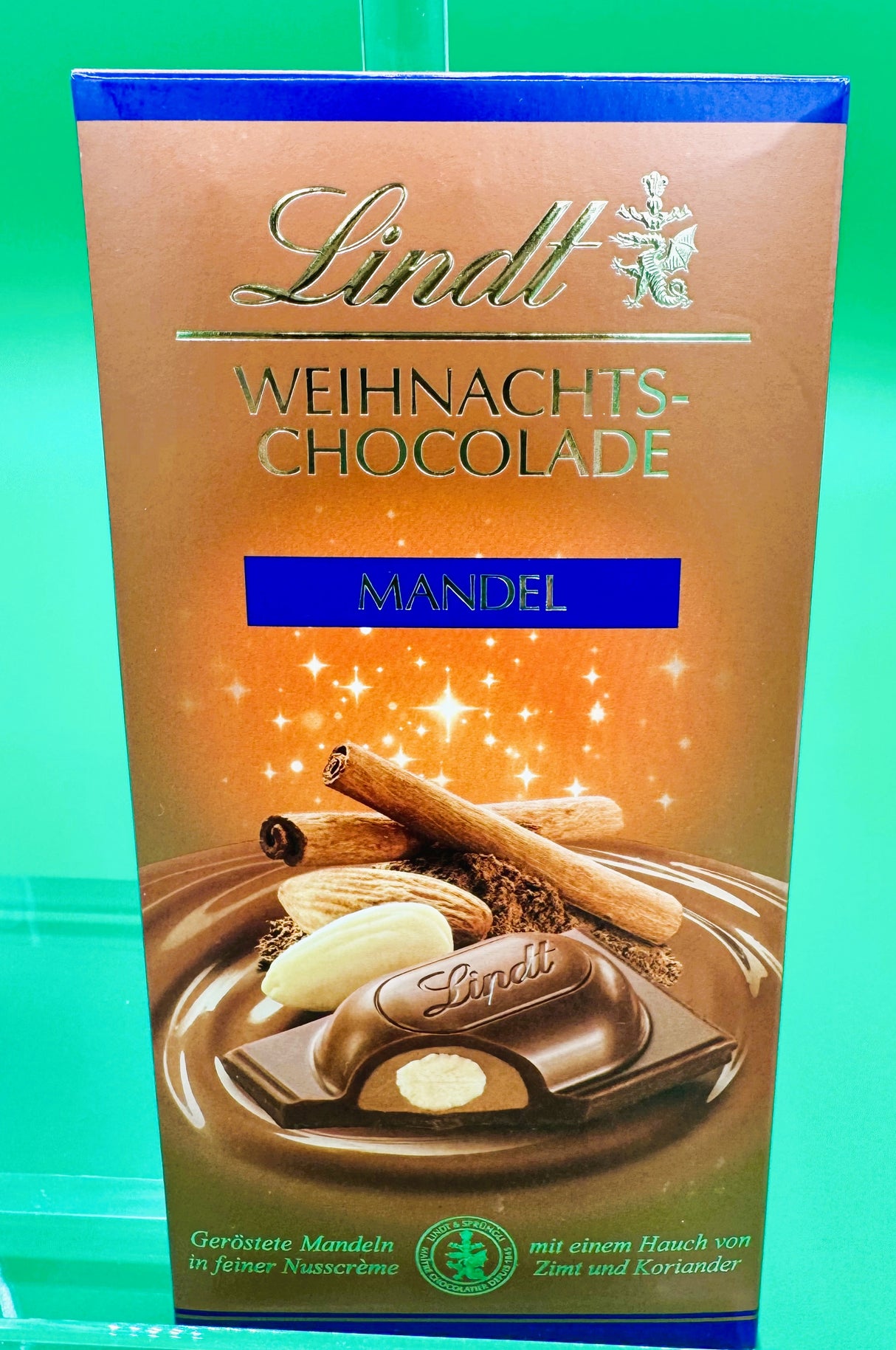 Lindt Weihnachts Mandel Schokolade