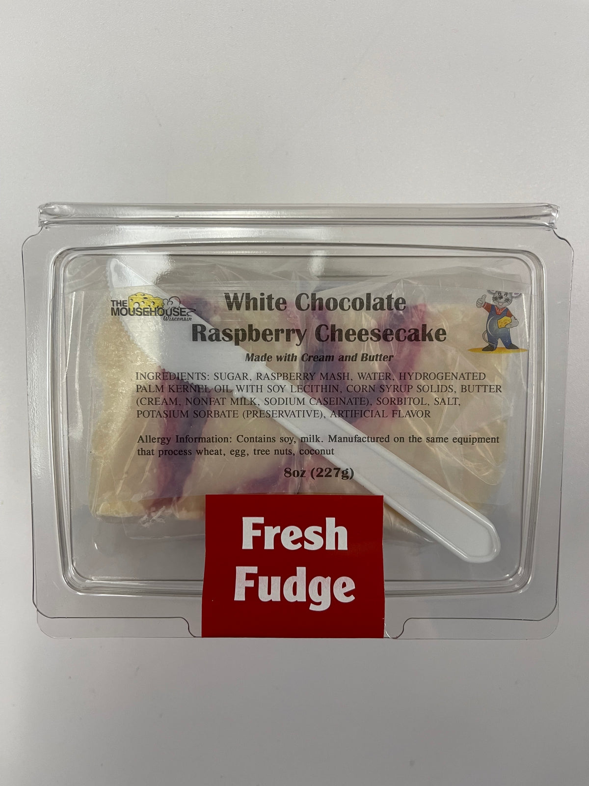 Mousehouse White Chocolate Raspberry Cheesecake