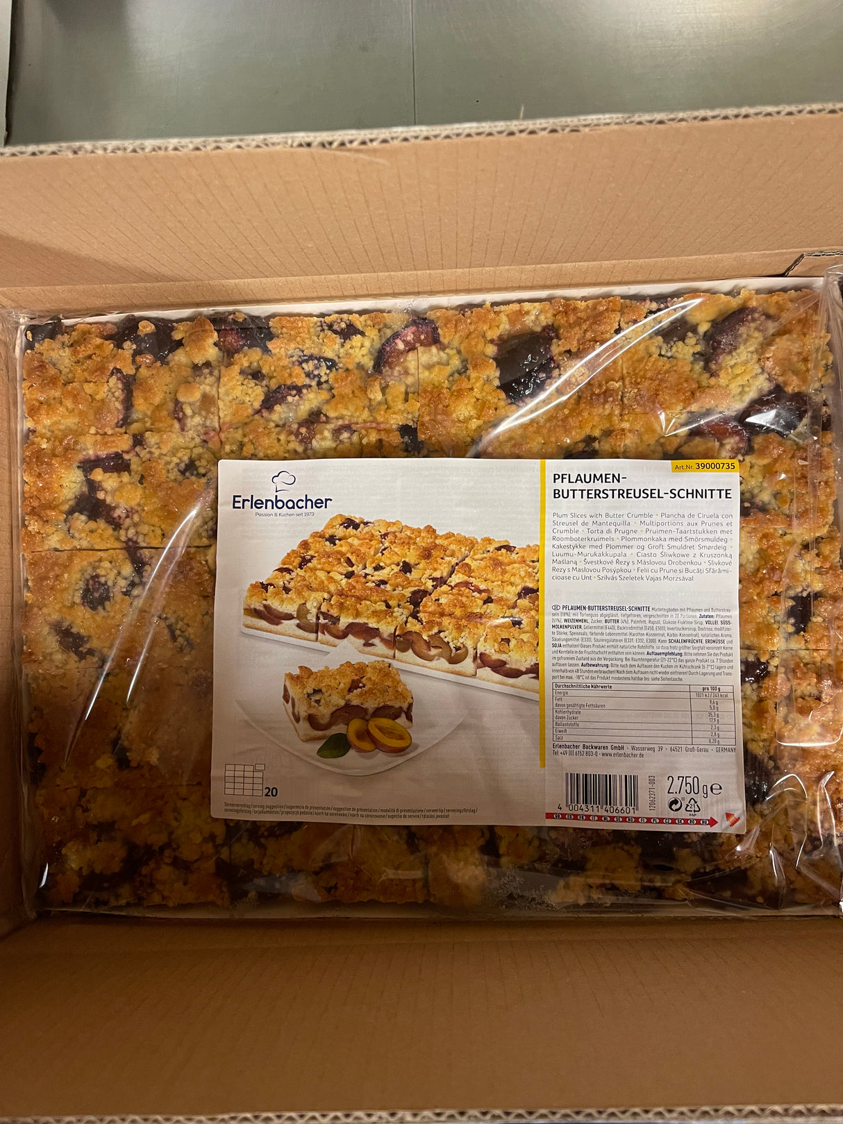 Authentic Bavarian Plum Streusel - Case (Qty 48)