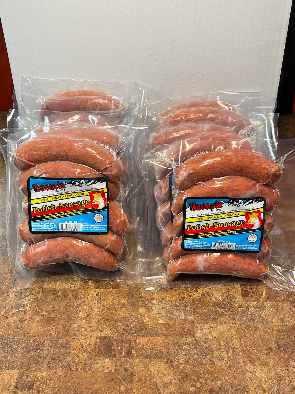 Smoked Polish Brats - 10 1# Packs