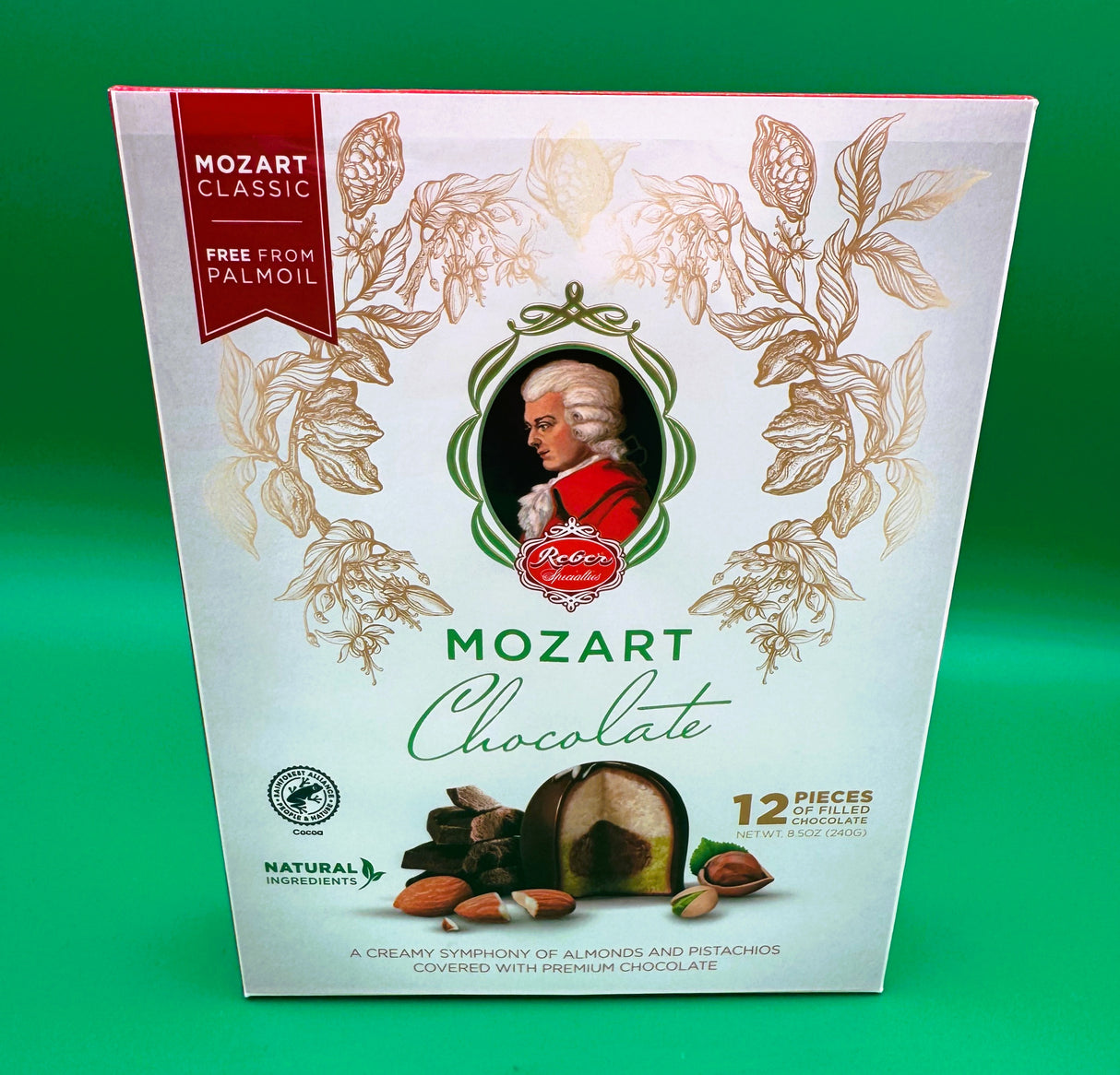 Reber Mozart Kugelen Chocolate Gift Box 12pc 8.5oz