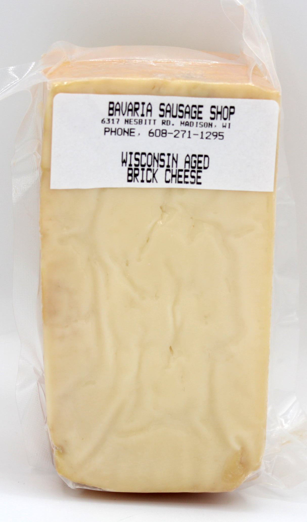 Wisconsin Aged (Sharp) Brick Cheese - 1 lb.