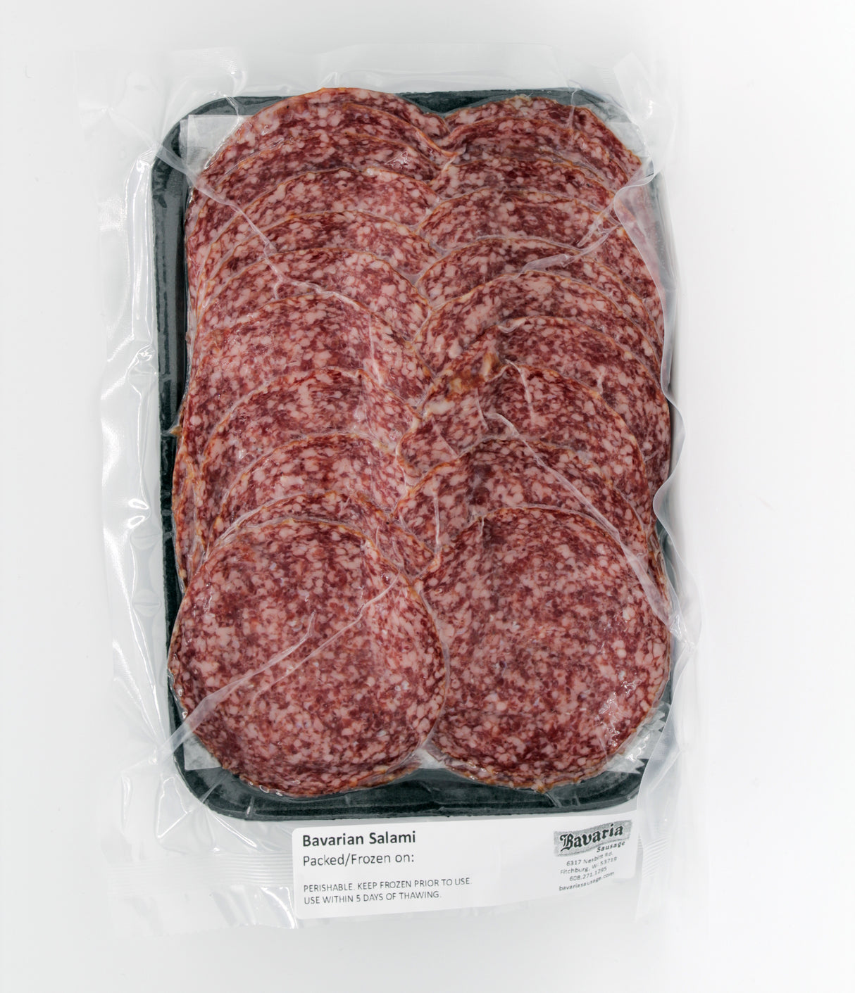 Bavarian German Salami - 1lb Sliced
