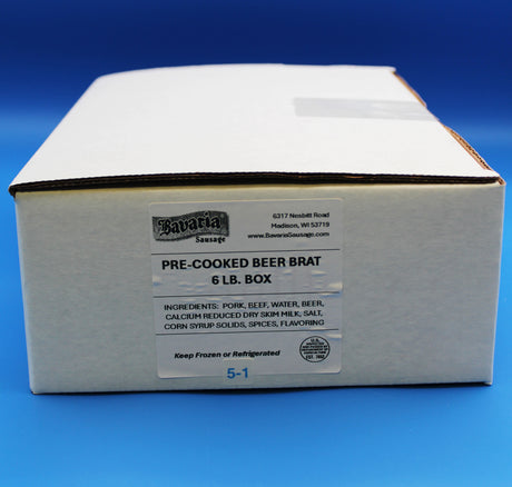 Beer Brats 6lb box