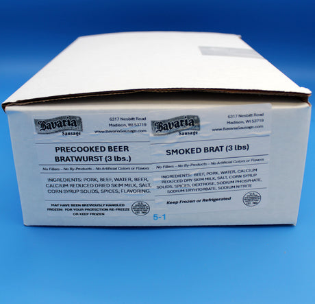 Bavaria's POPULAR Combo Bratwurst Box