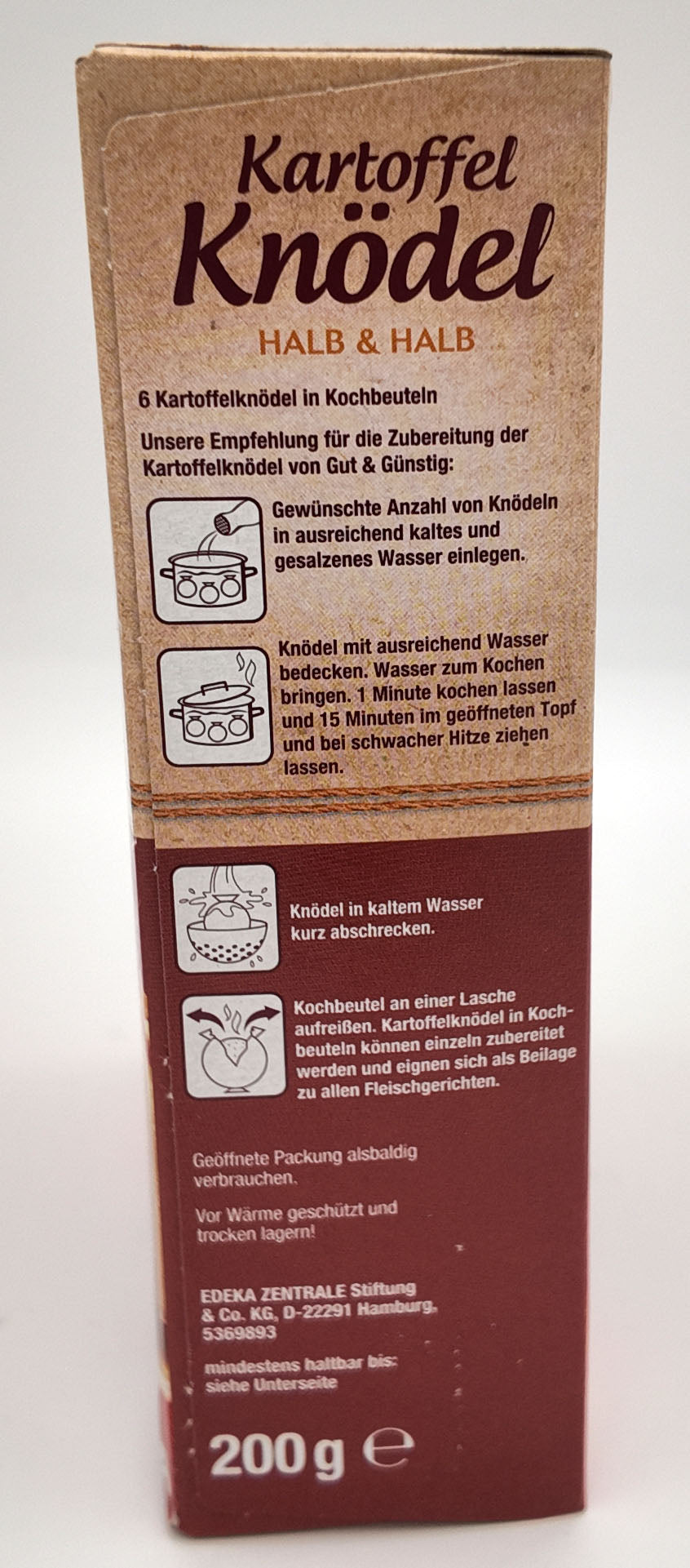 G&G Kartoffel Knodel Halb & Halb