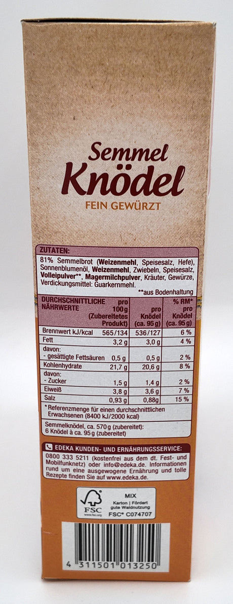 G&G Semmel knodel in Cooking Bags