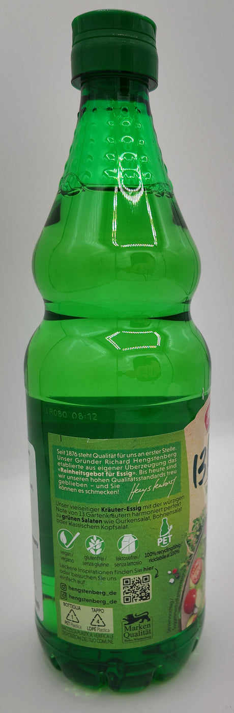 Hengstenberg 13 Krauter German Vinegar 750ml