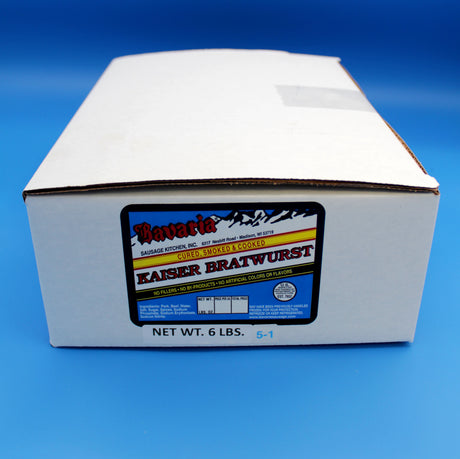 Bavaria's Kaiser Bratwurst 6lb box