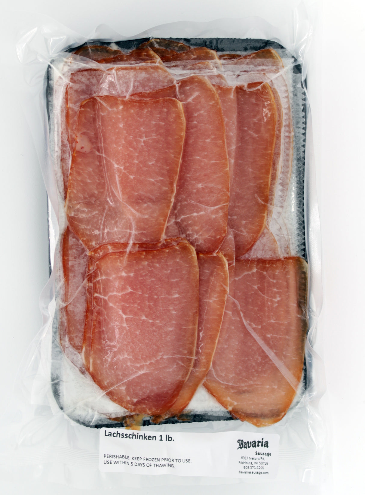 Smoked Lachsschinken 1lb Sliced