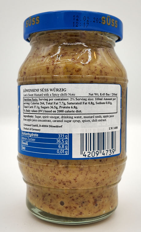 Lowensenf Bavarian Sweet Mustard (Blue Label)