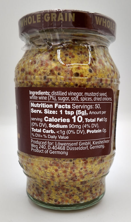 Lowensenf Whole Grain Mustard (Brown Label)