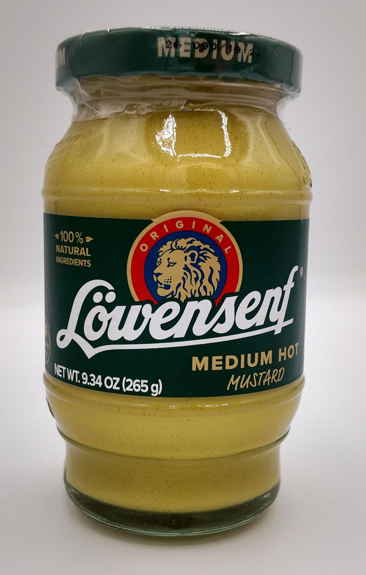 Lowensenf Medium Mustard in Jar (Green Label)