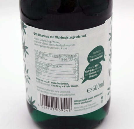Muhlhauser Waldmeister Green Woodruff Syrup