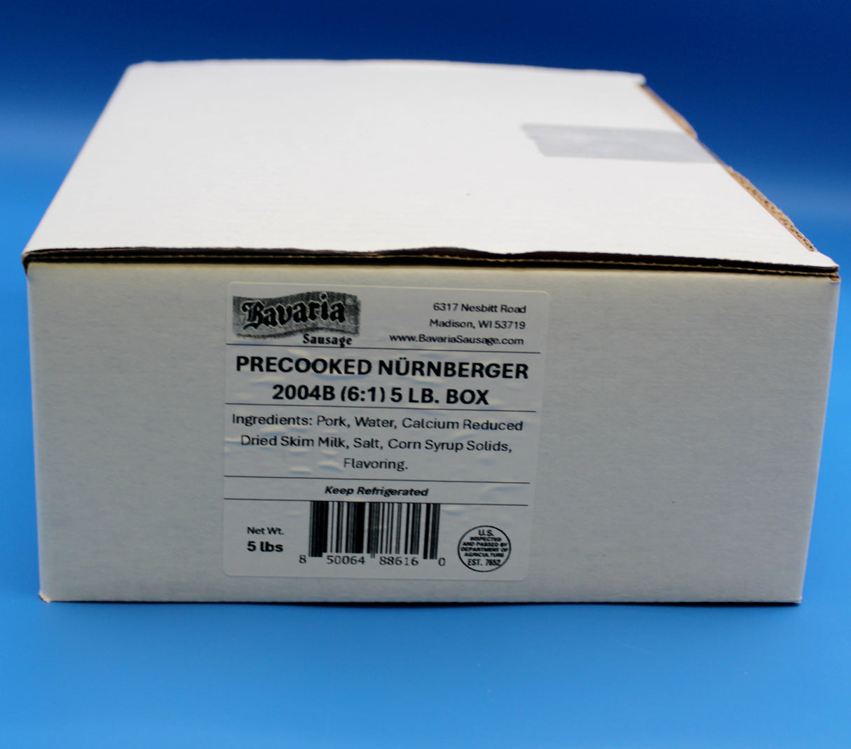 Nurnberger Style Bratwurst 5lb box