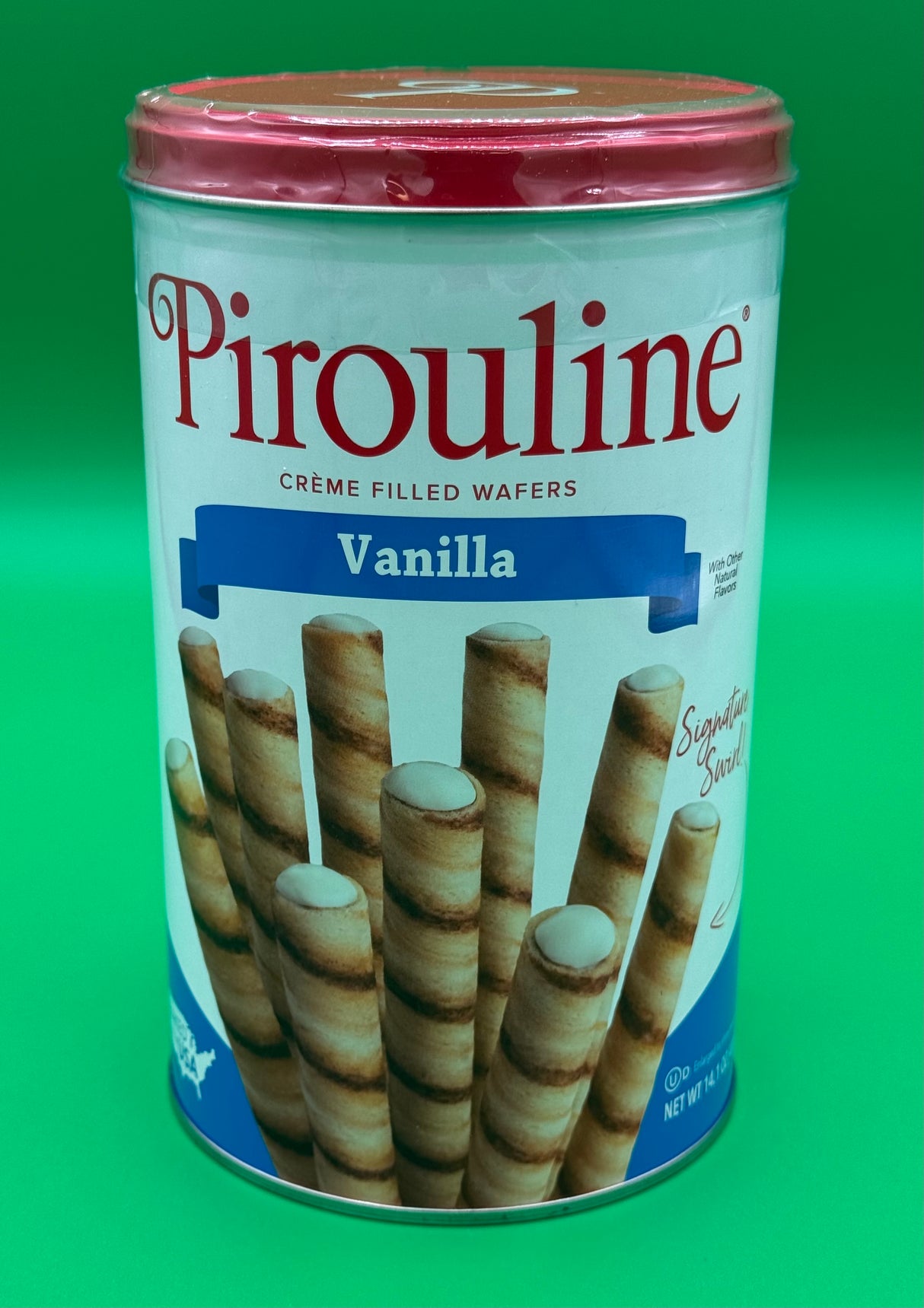 Pirouline Vanilla Creme Filled Wafers - 14.1 oz. Tin