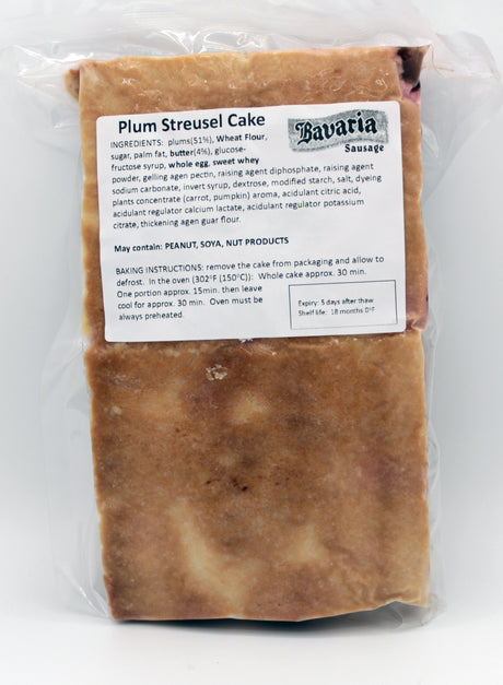 Authentic Bavarian Plum Streusel 4pc
