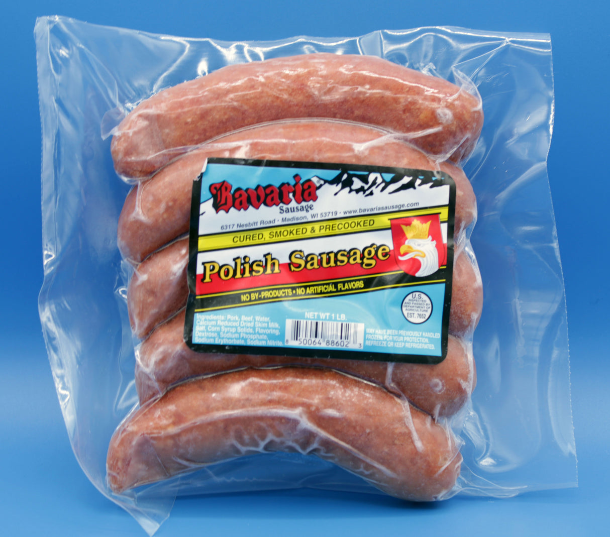Smoked Polish Bratwurst 1lb