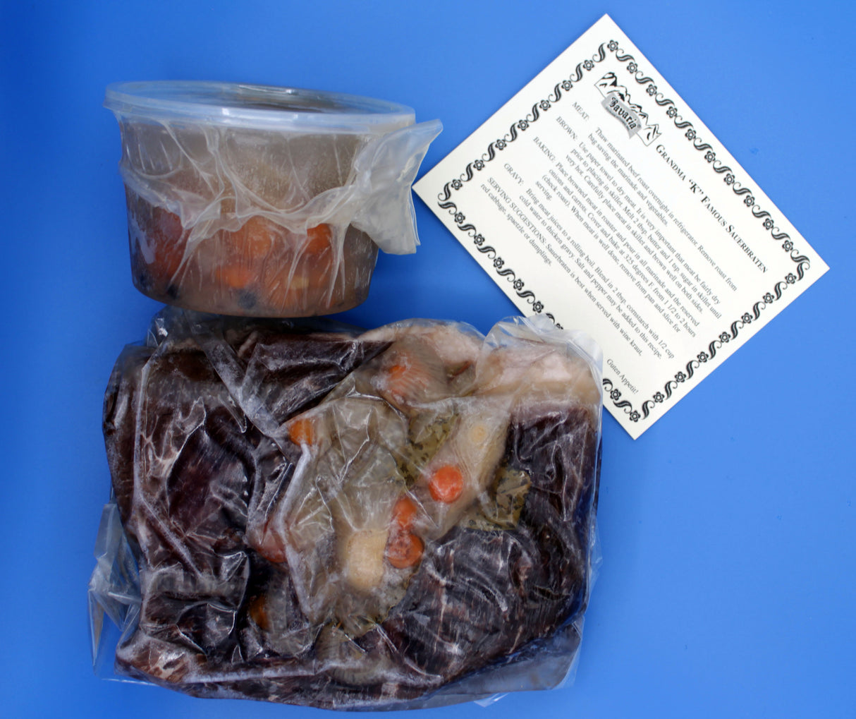 Authentic German Sauerbraten Meal - Meat & Marinade Only