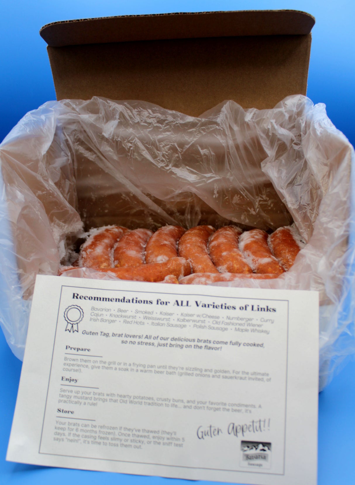 Smoked Bratwurst 6lb box