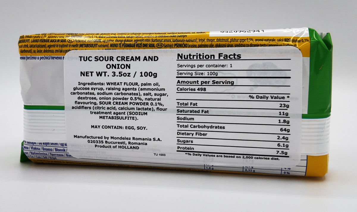 Tuc Sour Cream and Onion