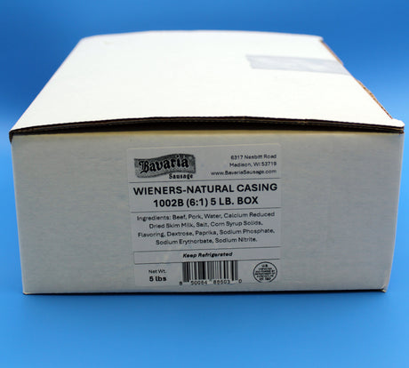 Natural Casing Wieners 5lb Box