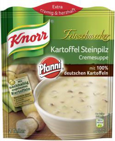 Knorr Kartoffel Steinpilz Cremesuppe