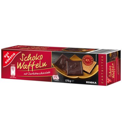 Gut and Gunstig Schoko Waffeln Dark